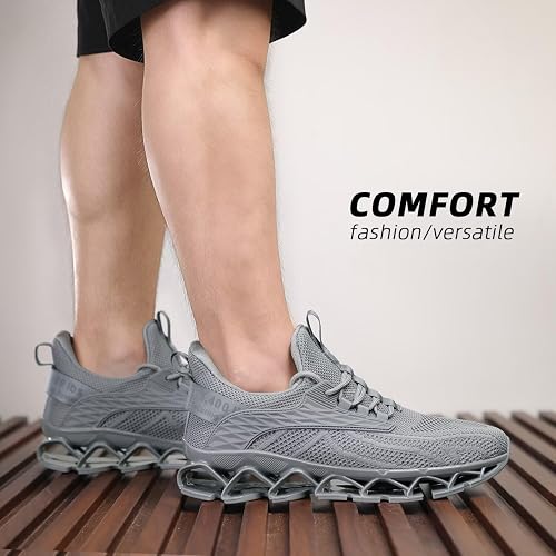 Men's Fashion Sneakers Slip on Walking Running Shoes