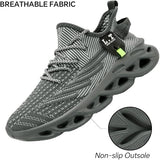 Mens Running Shoes Gym Slip on Sneakers Non Slip Walking Tennis Sports