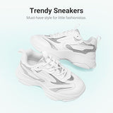Girls Chunky Sneakers Jelly Sole Shoes