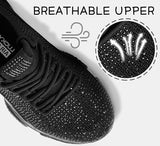 Girls Rhinestone Slip On Sneakers