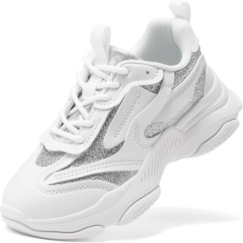 Girls Chunky Sneakers Jelly Sole Shoes