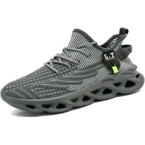 Mens Running Shoes Gym Slip on Sneakers Non Slip Walking Tennis Sports